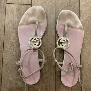 Gucci suede sandals size 6